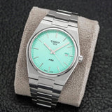Tissot PRX Quartz Light Green Dial Silver Steel Strap Watch for Men - T137.410.11.091.01 Buy Now By Tissot