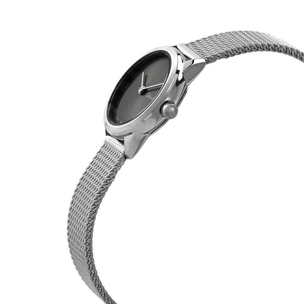 Calvin Klein Minimal Grey Dial Silver Mesh Bracelet Watch for Women - K3M231Y3 Buy Now By Calvin Klein