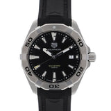Tag Heuer Aquaracer Quartz Black Dial Black Rubber Strap Watch for Men - WBD1110.FT8021 Buy Now By Tag Heuer