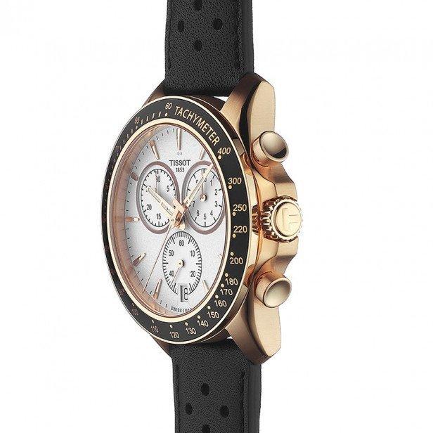 Tissot V8 Quartz Chronograph White Dial Black Rubber Strap Watch For Men - T106.417.36.031.00 Buy Now By Tissot