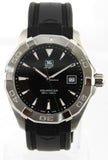 Tag Heuer Aquaracer Quartz Black Dial Black Rubber Strap Watch for Men - WAY1110.FT8021 Buy Now By Tag Heuer