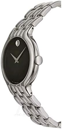 Movado Classic Quartz Black Dial Silver Steel Strap Watch for Men - 0606337 Buy Now By Movado