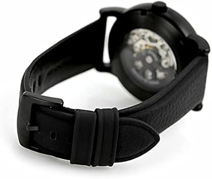 Emporio Armani Meccanico Quartz Black Dial Black Leather Strap Watch For Men - AR60032 Buy Now By Emporio Armani