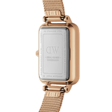 Daniel Wellington Quadro Pressed Melrose White Dial Rose Gold Mesh Strap Watch For Women - DW00100465 Buy Now By Daniel Wellington