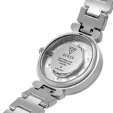Guess Night Life Clear Silver Dial Silver Steel Strap Watch for Women - GW0470L1 Buy Now By Guess