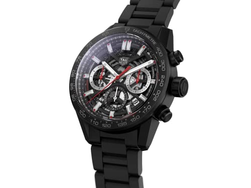 Tag Heuer Carrera Automatic Chronograph Black Dial Black Steel Strap Watch for Men - CBG2090.BH0661 Buy Now By Tag Heuer