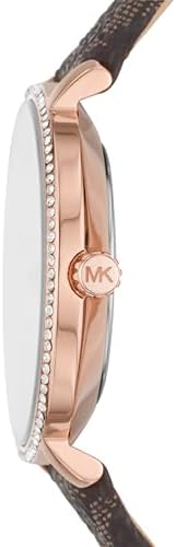 Michael Kors Pyper Quartz Silver Dial Brown Leather Strap Watch for Women - MK1036 Buy Now By Michael Kors