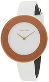 Calvin Klein Chic White Dial White Leather Strap Watch for Women - K7N236K2 Buy Now By Calvin Klein