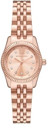 Michael Kors Lexington Three Hand Rose Gold Dial Rose Gold Steel Strap Watch For Women - MK4739 Buy Now By Michael Kors