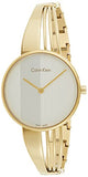 Calvin Klein Drift Silver Dial Gold Steel Strap Watch for Women - K6S2N516 Buy Now By Calvin Klein