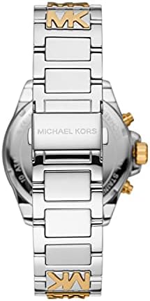 Michael Kors Wren Chronograph Crystals Silver Two Tone Steel Strap Watch for Women - MK6953 Buy Now By Michael Kors