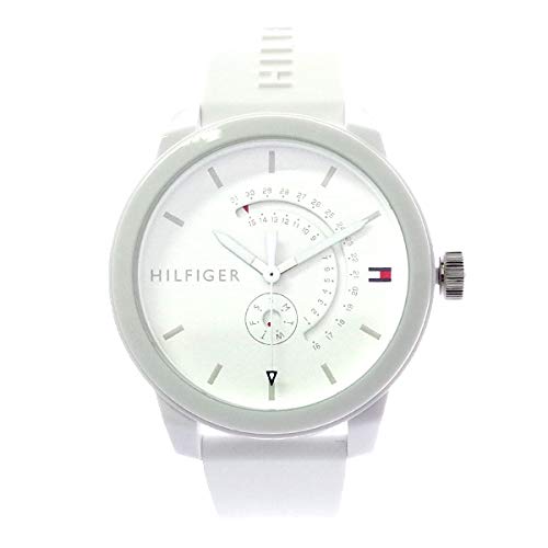 Tommy Hilfiger Denim Analog White Dial White Rubber Strap Watch for Men - 1791481 Buy Now By Tommy Hilfiger