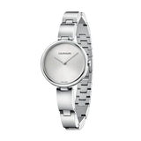 Calvin Klein Wavy Silver Dial Silver Steel Strap Watch for Women - K9U23146 Buy Now By Calvin Klein
