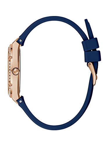 Guess Cosmo Diamonds Blue Blue Dial Blue Silicone Strap Watch for Women - GW0034L4 Buy Now By Guess
