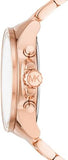 Michael Kors Wren Chronograph Rose Gold Dial Rose Gold Steel Strap Watch for Women - MK7430 Buy Now By Michael Kors