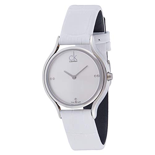 Calvin Klein Skirt White Dial White Leather Strap Watch for Women - K2U231KW Buy Now By Calvin Klein