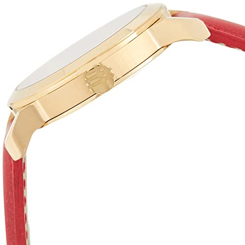 Burberry The City Gold Dial Red Leather Strap Watch for Women - BU9140 Buy Now By Burberry