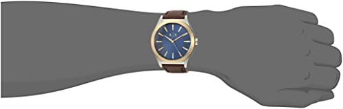 Armani Exchange Nico Quartz Blue Dial Brown Leather Strap Watch For Men - AX2334 Buy Now By Armani Exchange