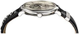 Versace V-Circle Black Manifesto Courage Quartz Silver Dial Black Leather Strap Watch for Men - VBQ080017 Buy Now By Versace