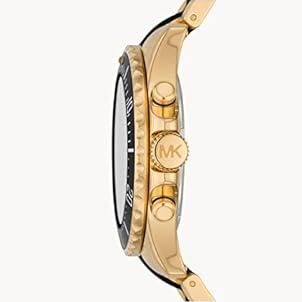 Michael Kors Everest Chronograph Black Dial Two Tone Steel Strap Watch For Men - MK8979 Buy Now By Michael Kors