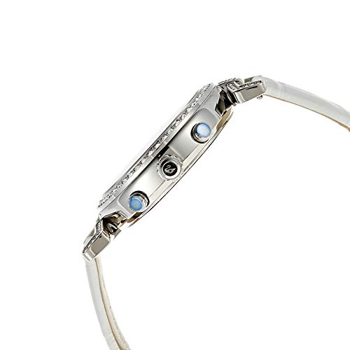 Swarovski Era Journey Silver Dial White Leather Strap Watch for Women - 5295346 Buy Now By Swarovski