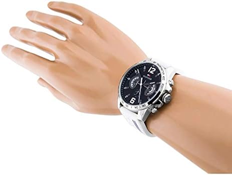 Tommy Hilfiger Multifunction Black Dial White Rubber Strap Watch for Men - 1791475 Buy Now By Tommy Hilfiger