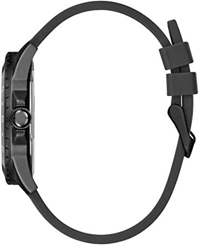 Guess Odyssey Quartz Black Dial Black Silicone Strap Watch For Men - W1108G3 Buy Now By Guess