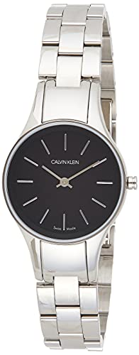 Calvin Klein Simplicity Black Dial Silver Steel Strap Watch for Women - K4323130 Buy Now By Calvin Klein