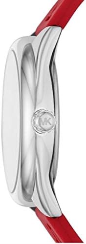 Michael Kors Janelle Three Hand Red Dial Red Rubber Strap Watch For Women - MK7144 Buy Now By Michael Kors