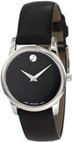 Movado Museum Black Dial Black Leather Strap Watch For Men - 2100002 Buy Now By Movado