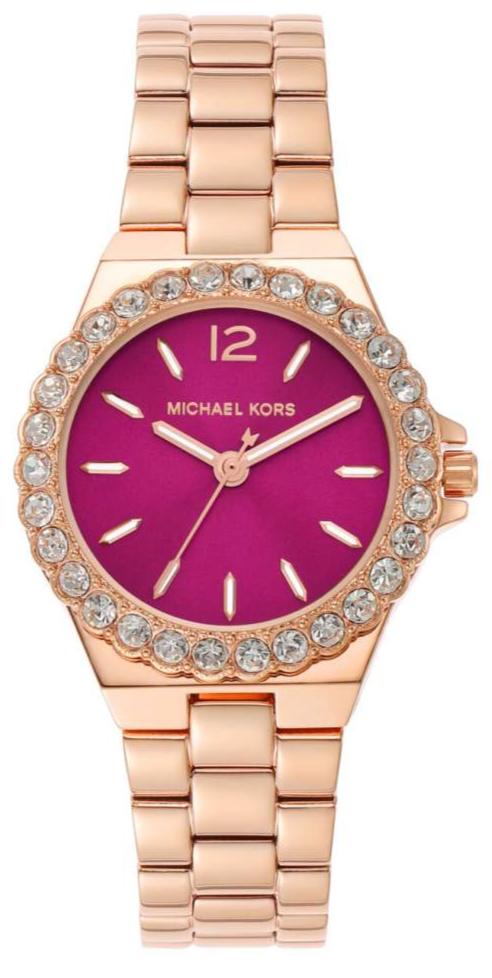 Michael Kors Lennox Analog Pink Dial Rose Gold Steel Strap Watch For Women - MK7396 Buy Now By Michael Kors
