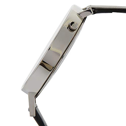 Calvin Klein Equal Black Dial Black Leather Strap Watch for Women - K3E231C1 Buy Now By Calvin Klein