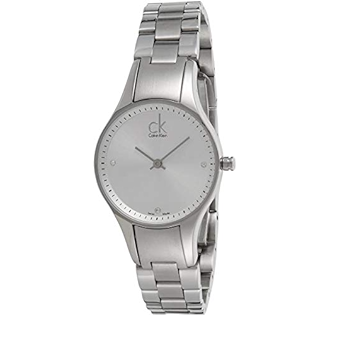 Calvin Klein Simplicity White Dial Silver Steel Strap Watch for Women - K4323101 Buy Now By Calvin Klein