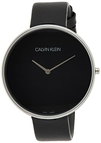 Calvin Klein Full Moon Black Dial Black Leather Strap Watch for Women - K8Y231C1 Buy Now By Calvin Klein