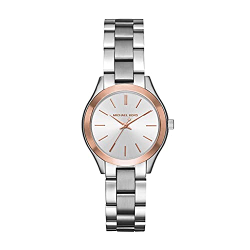 Michael Kors Mini Slim Runway Silver Dial Silver Steel Strap Watch for Women - MK3514 Buy Now By Michael Kors