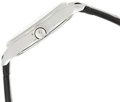 Calvin Klein Minimal Black Dial Black Leather Strap Watch for Women - K3M231C4 Buy Now By Calvin Klein