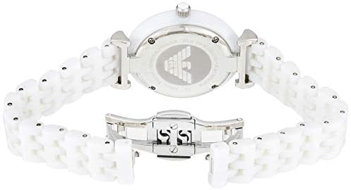 Emporio Armani Giannti T Bar Quartz Mother of Pearl Dial White Steel Strap Watch For Women - AR1485 Buy Now By Emporio Armani