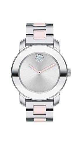 Movado Bold Silver Dial Two Tone Steel Strap Watch for Women - 3600702 Buy Now By Movado