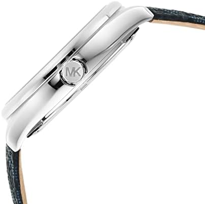 Michael Kors Benning Three Hand Silver Dial Blue Leather Strap Watch For Men - MK8930 Buy Now By Michael Kors