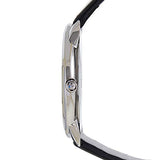 Calvin Klein Minimal Silver Dial Black Leather Strap Watch for Men - K3M221CY Buy Now By Calvin Klein