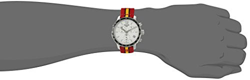 Tissot Quickster Chronograph NBA Miami Heat Edition White Dial Two Tone NATO Strap Watch for Men - T095.417.17.037.08 Buy Now By Tissot