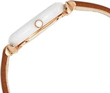 Emporio Armani Gianni T Bar Quartz Mother of Pearl White Dial Brown Leather Strap Watch For Women - AR11040 Buy Now By Emporio Armani