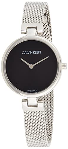 Calvin Klein Authentic Black Dial Silver Mesh Bracelet Watch for Women - K8G23121 Buy Now By Calvin Klein