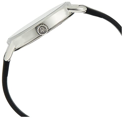 Calvin Klein Even Black Dial Black Leather Strap Watch for Women - K7B231CZ Buy Now By Calvin Klein