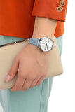 Tommy Hilfiger Brooke Silver Dial Blue Leather Strap Watch for Women - 1782023 Buy Now By Tommy Hilfiger