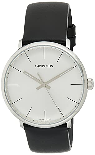 Calvin Klein High Noon Quartz White Dial Black Leather Strap Watch for Men - K8M211C6 Buy Now By Calvin Klein