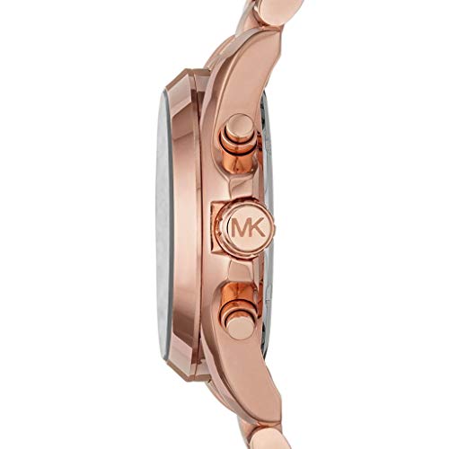 Michael Kors Bradshaw Black Dial Rose Gold Steel Strap Watch for Women - MK5854 Buy Now By Michael Kors