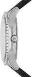 Michael Kors Sage Three-Hand Mother of Pearl White Dial Black Leather Strap Watch for Women - MK4821 Buy Now By Michael Kors