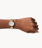 Emporio Armani Arianna Mother of Pearl Dial Gold Steel Strap Watch For Women - AR11198 Buy Now By Emporio Armani