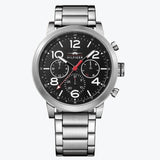 Tommy Hilfiger Jake Chronograph Black Dial Silver Steel Strap Watch for Men - 1791234 Buy Now By Tommy Hilfiger